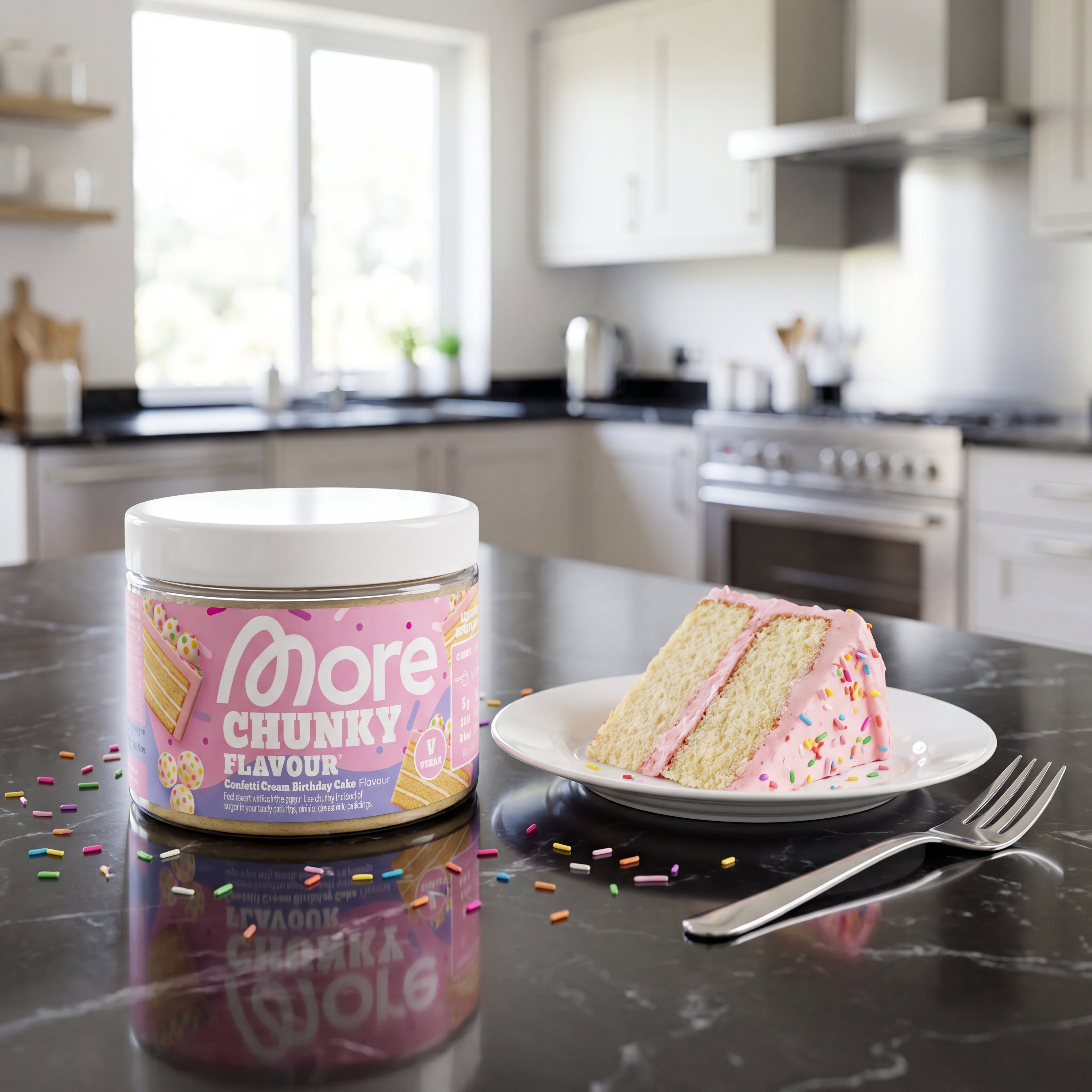 Chunky Flavour Confetti Cream Birthday Cake – Geschmackspulver Dose