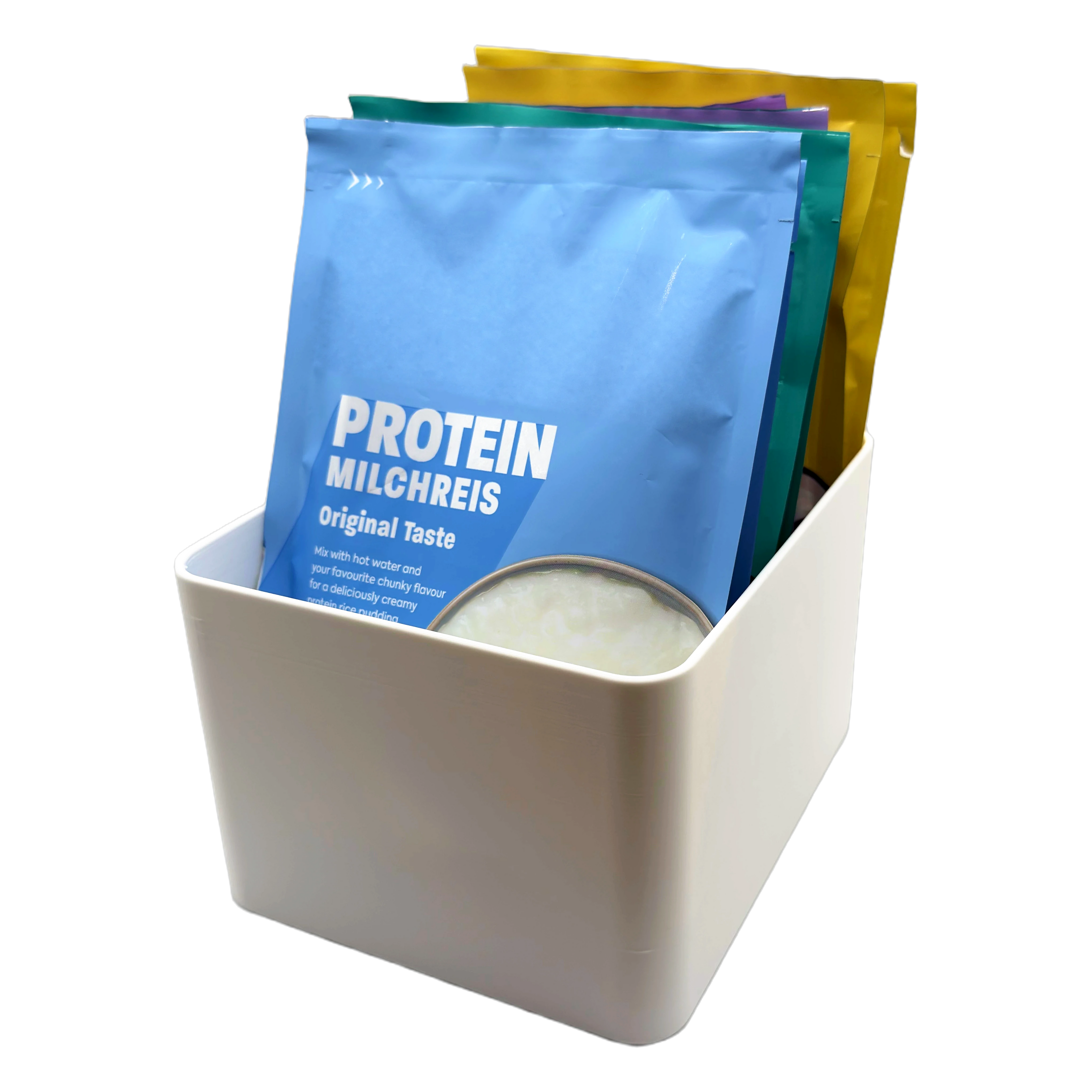 Sachet Box Leopard – 3D-printed storage box for portion sachets