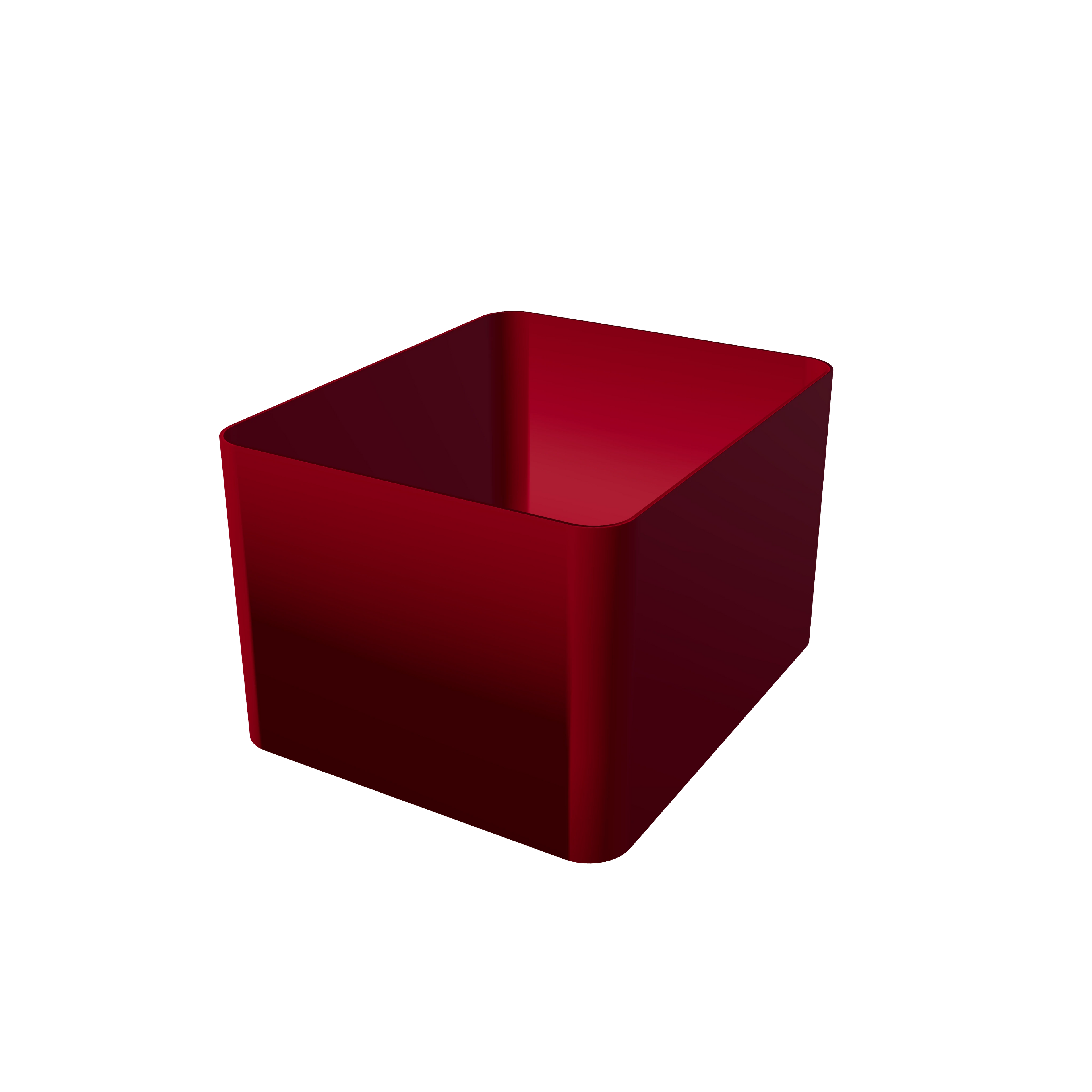 Sachet-Box in Scarlet Red — 3D-gedruckte Aufbewahrungsbox für Portionsbeutel