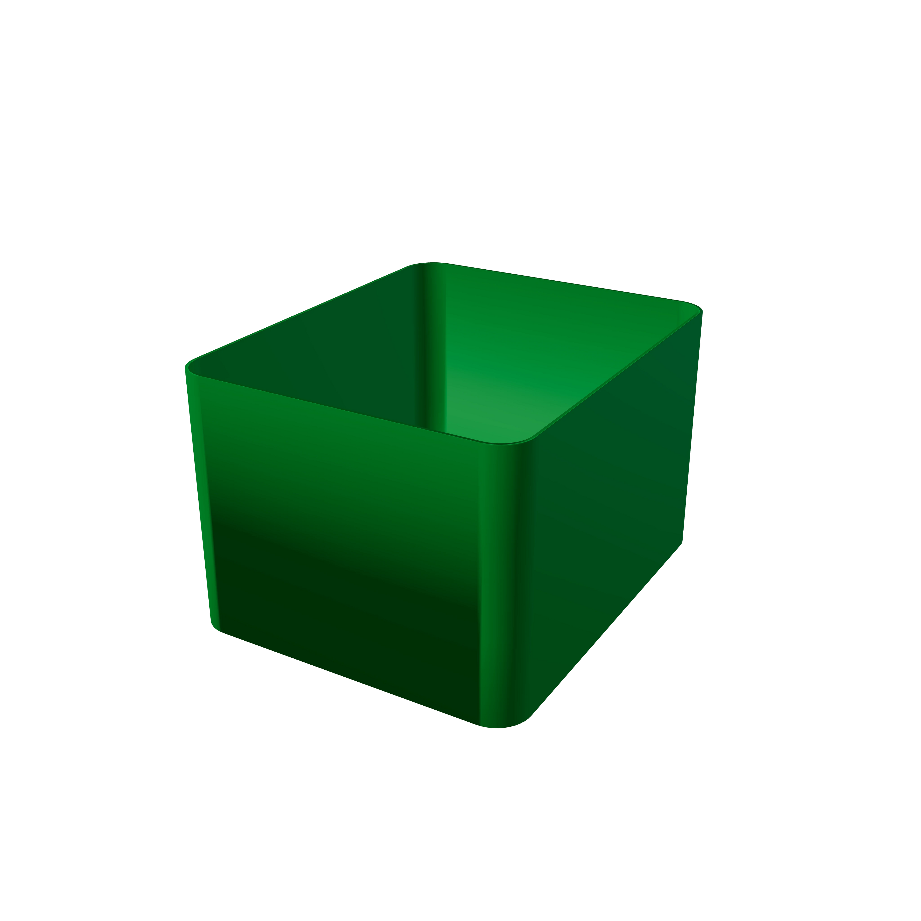 Sachet-Box in Green — 3D-gedruckte Aufbewahrungsbox für Portionsbeutel