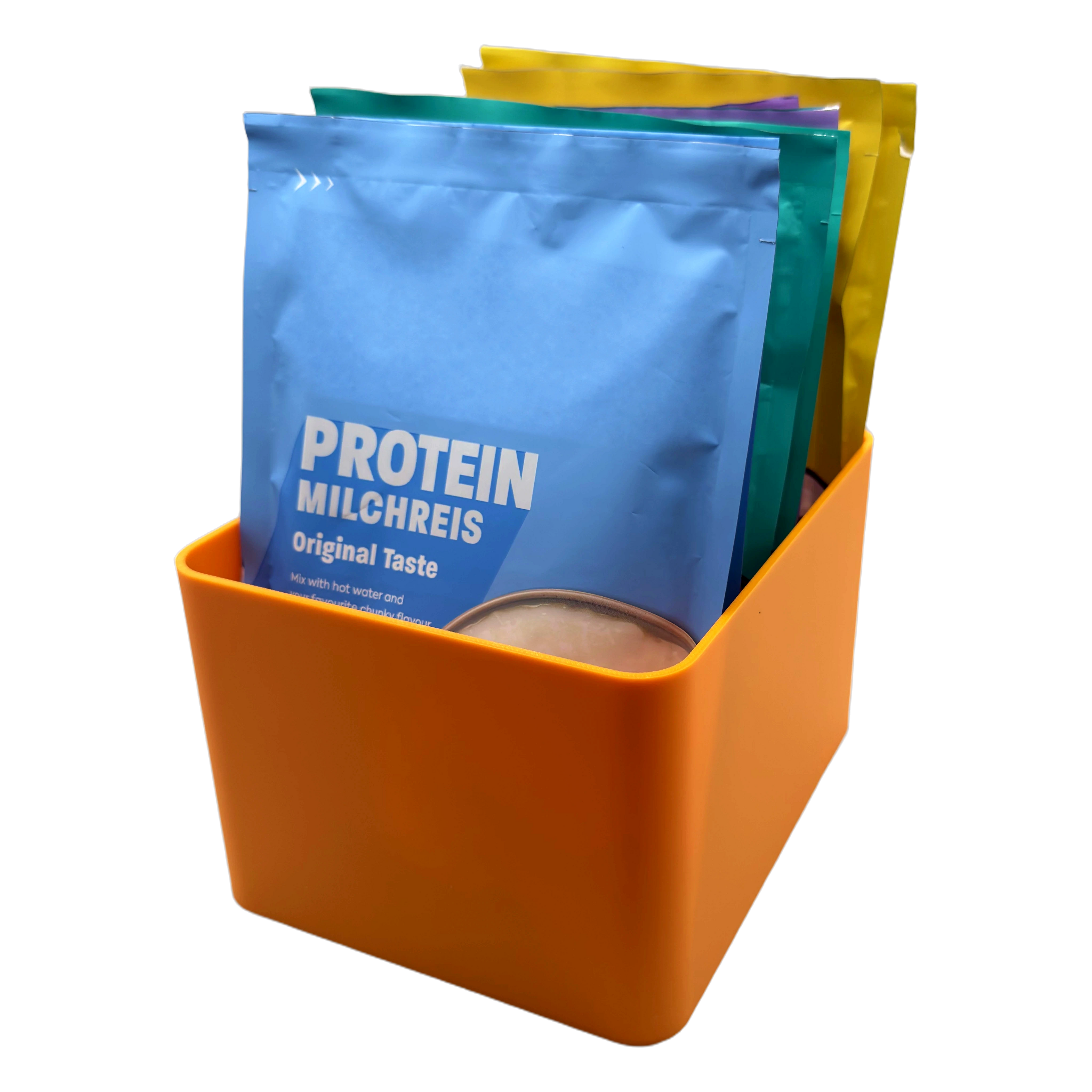 Sachet Box Leopard – 3D-printed storage box for portion sachets – product view 4