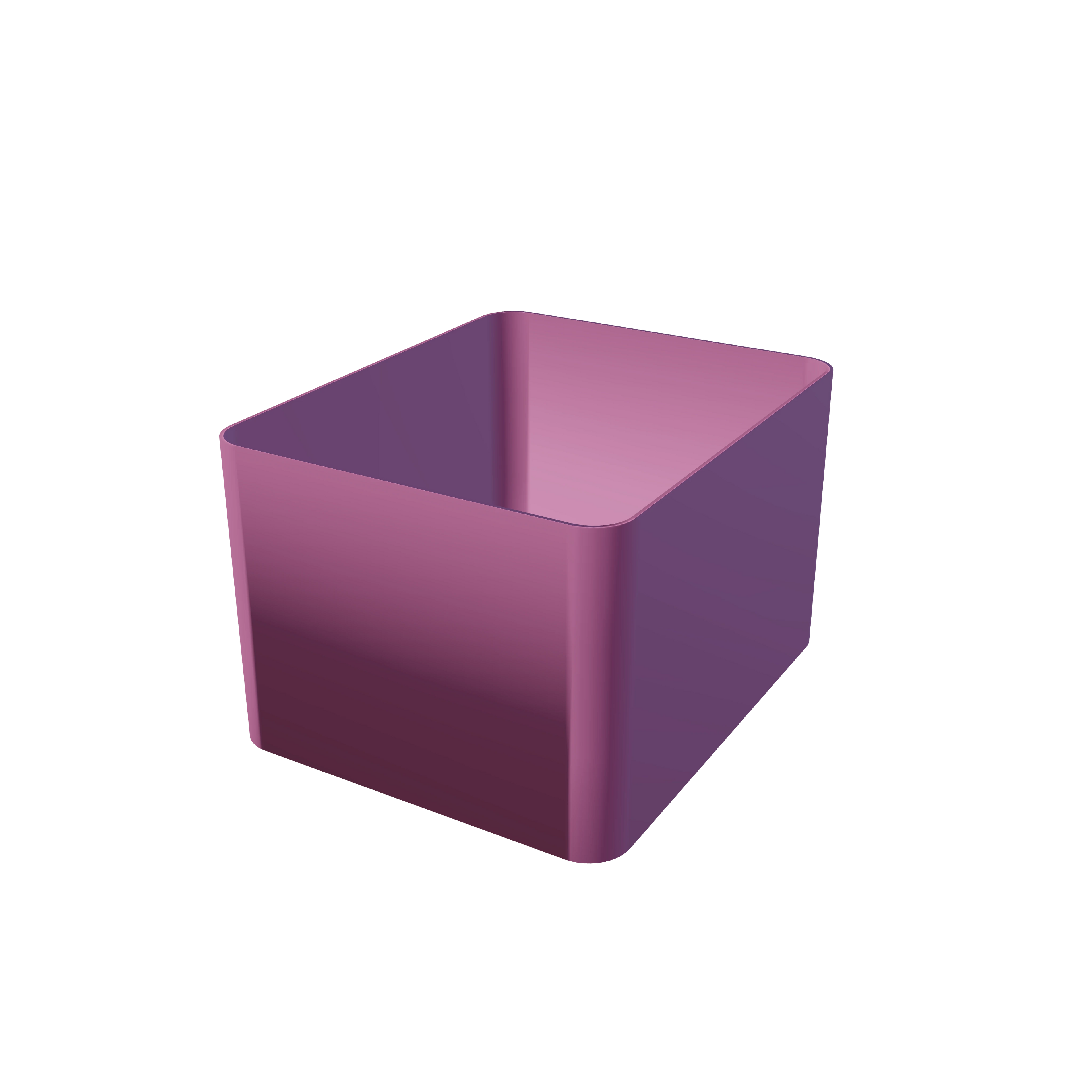 Sachet-Box in Pink — 3D-gedruckte Aufbewahrungsbox für Portionsbeutel