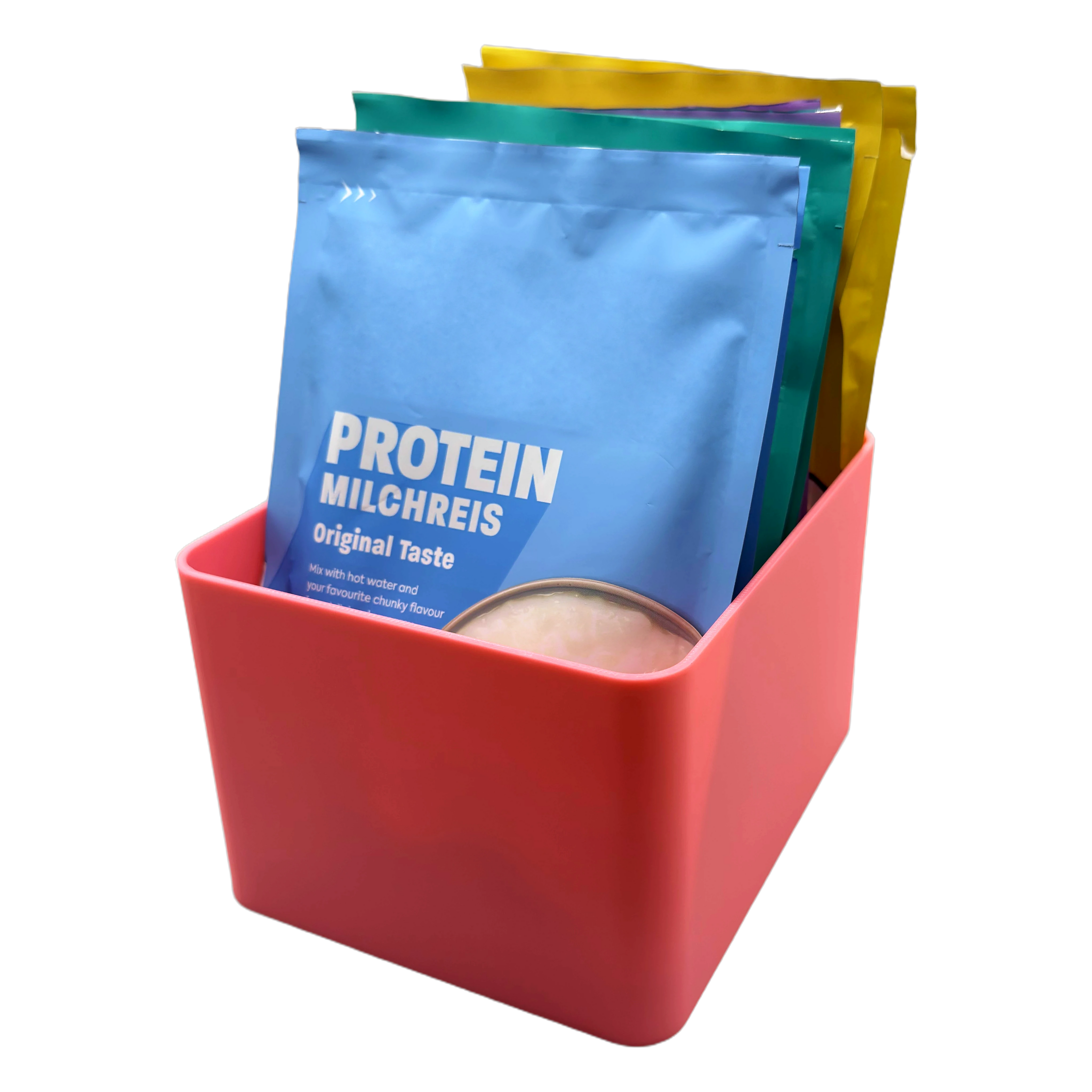Sachet Box Leopard – 3D-printed storage box for portion sachets – product view 5