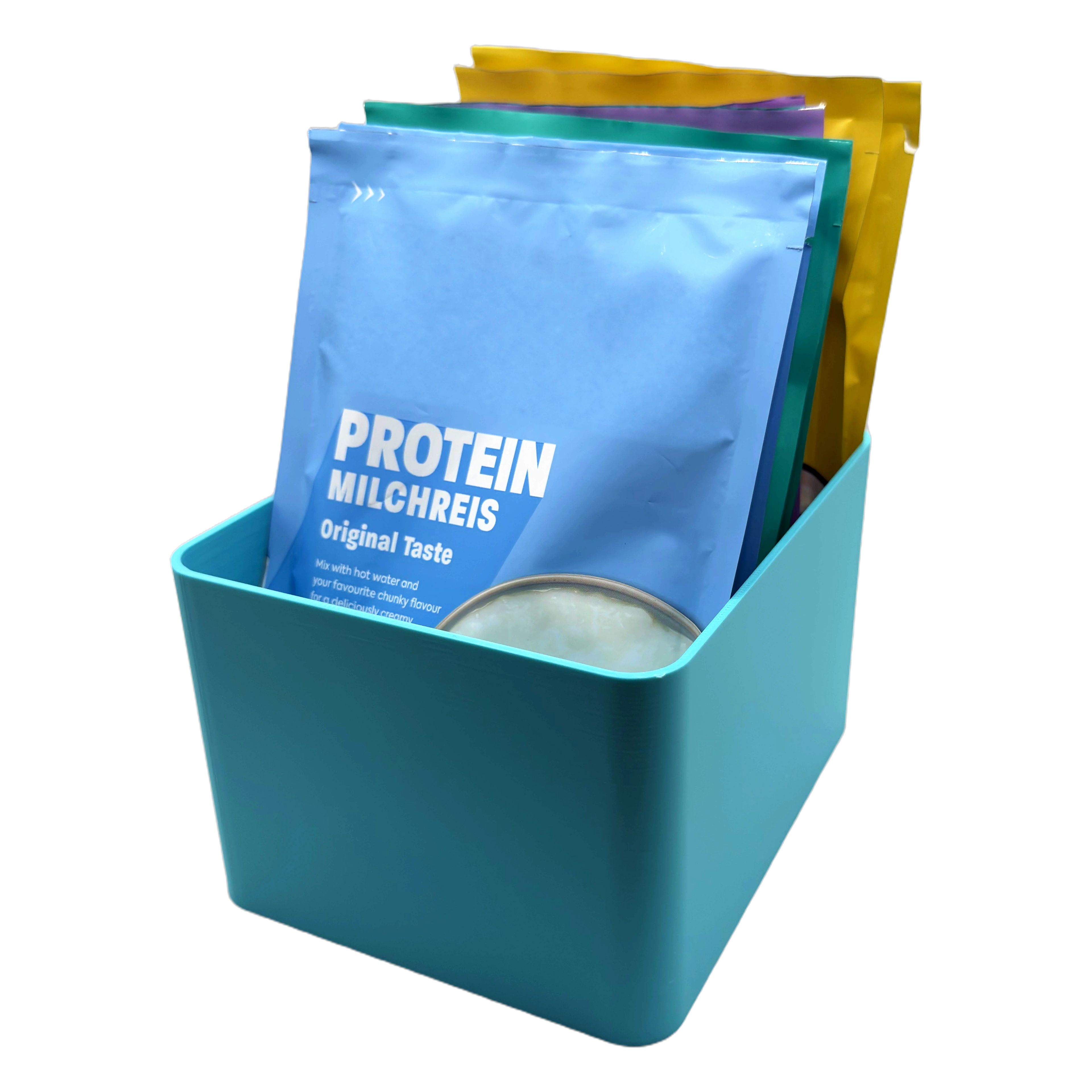 Sachet Box Leopard – 3D-printed storage box for portion sachets – product view 6