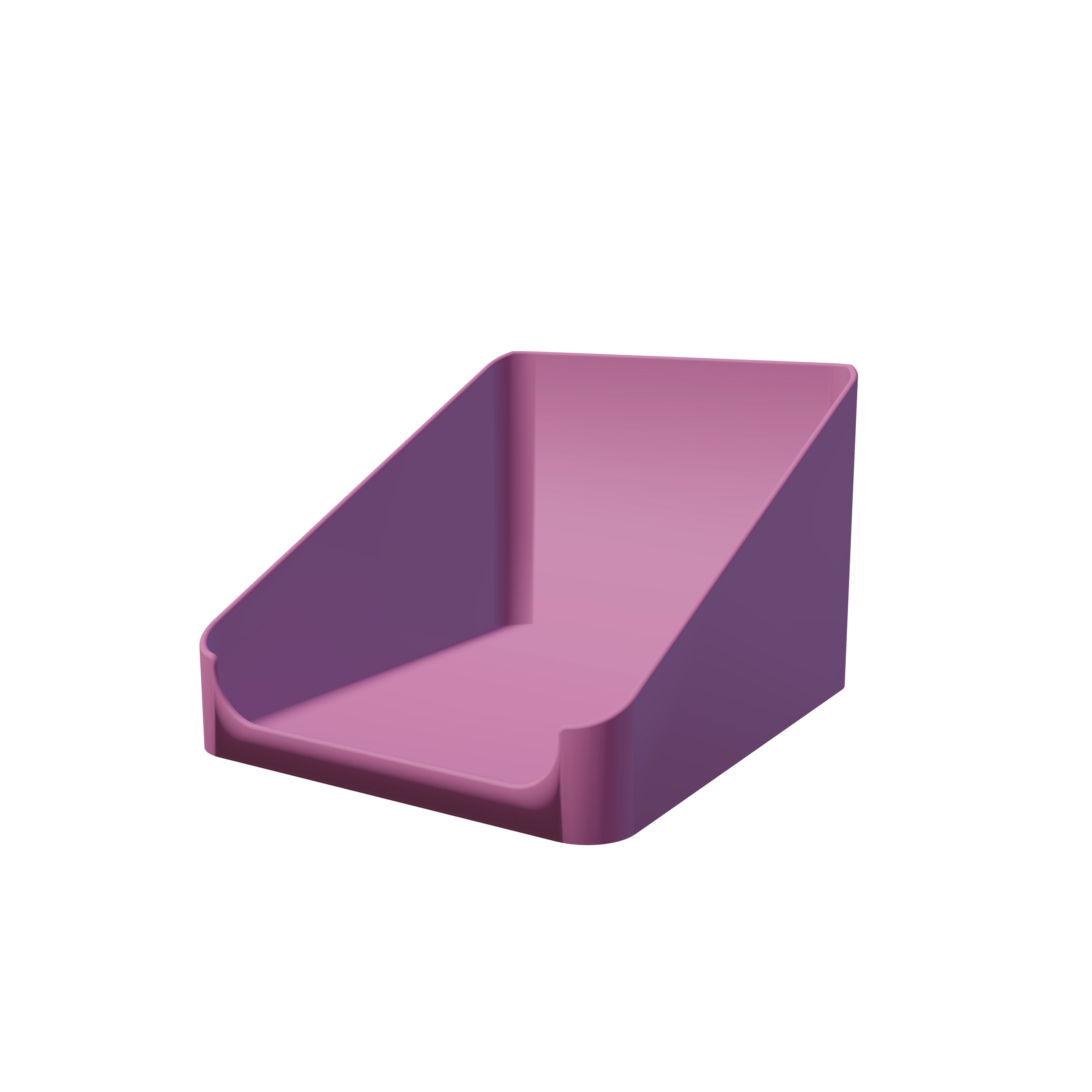 Sachet-Box offen in Pink — 3D-gedruckte Aufbewahrungsbox für Portionsbeutel