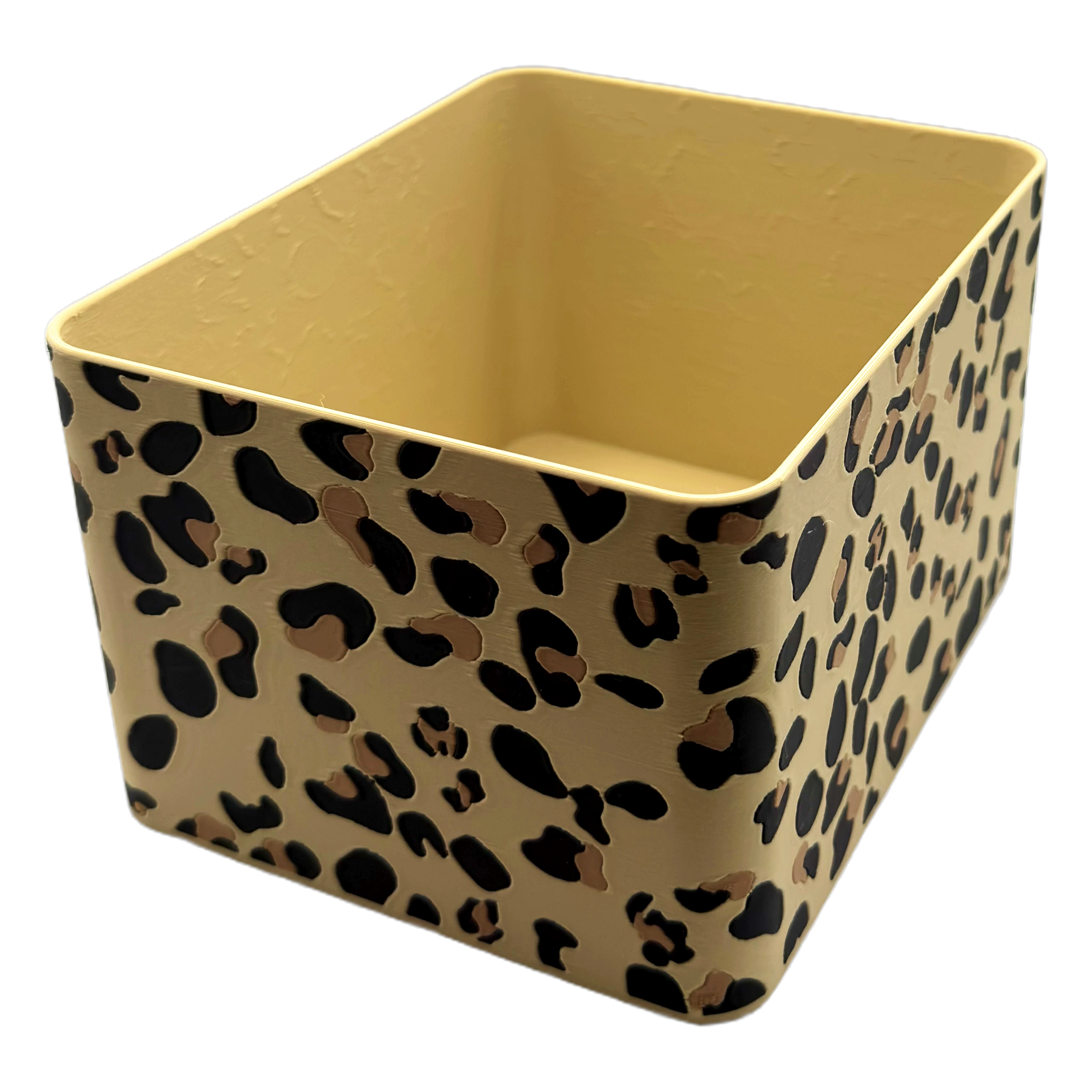 Sachet Box Leopard – 3D-printed storage box for portion sachets – product view 8