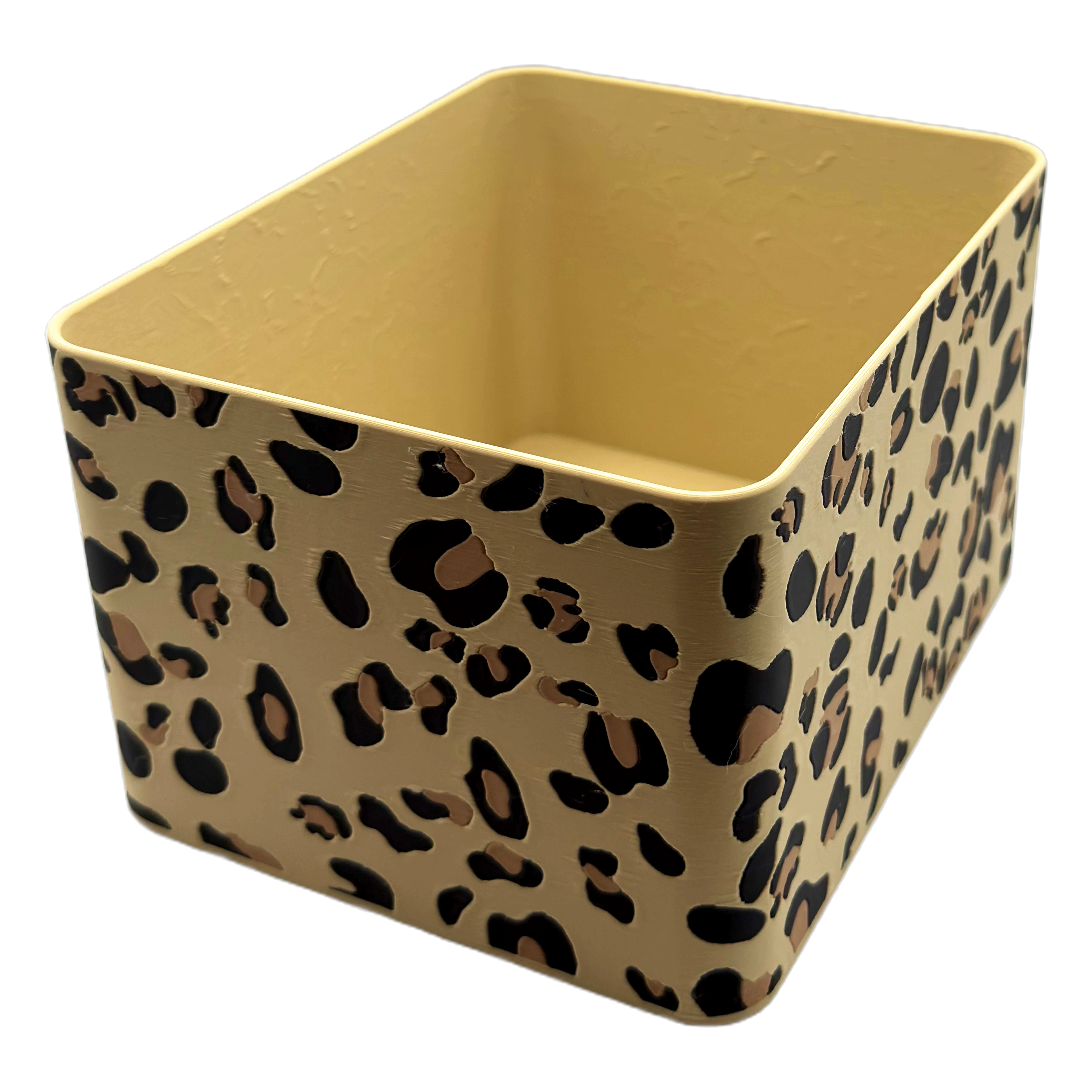 Sachet Box Leopard – 3D-printed storage box for portion sachets – product view 5