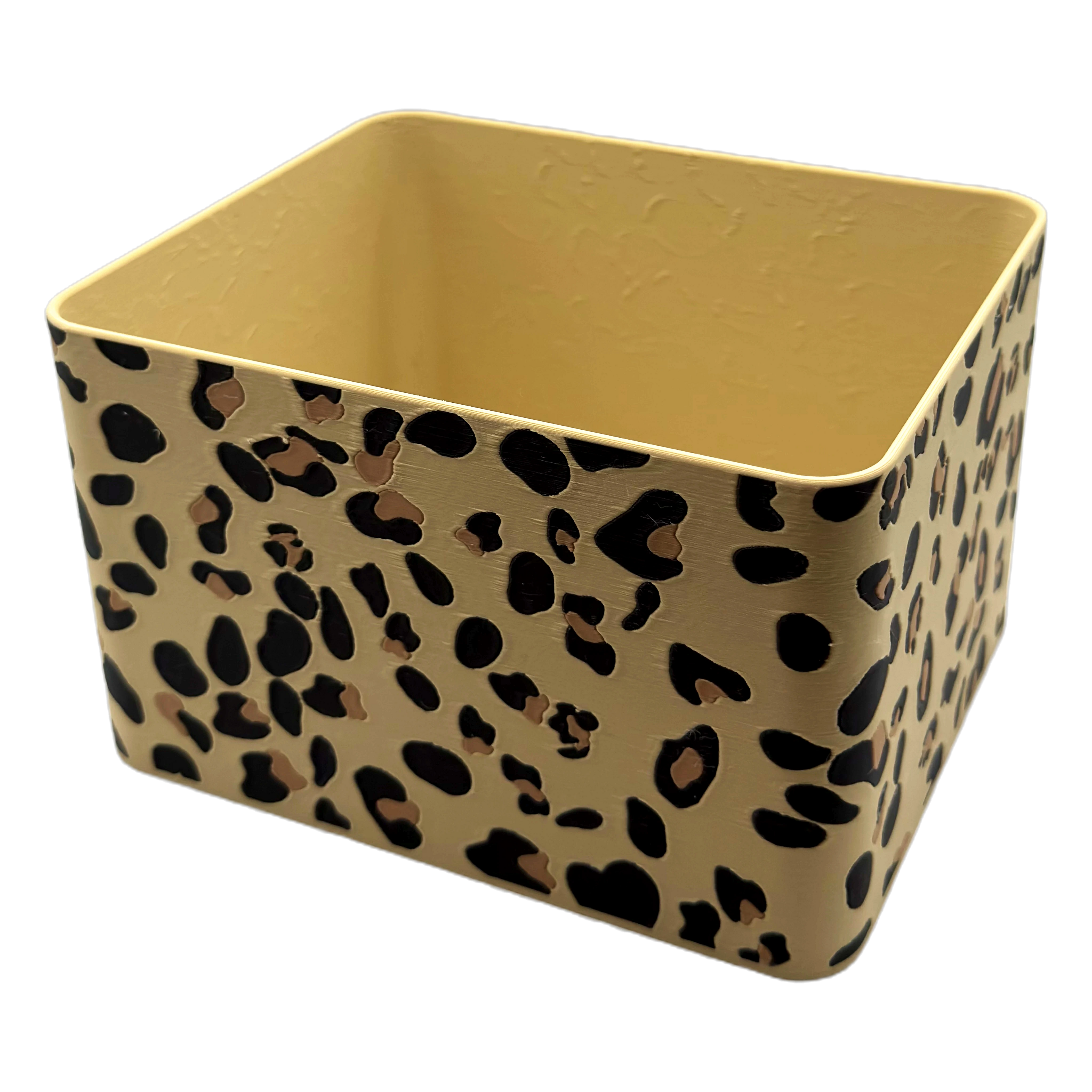 Sachet Box Leopard – 3D-printed storage box for portion sachets – product view 6