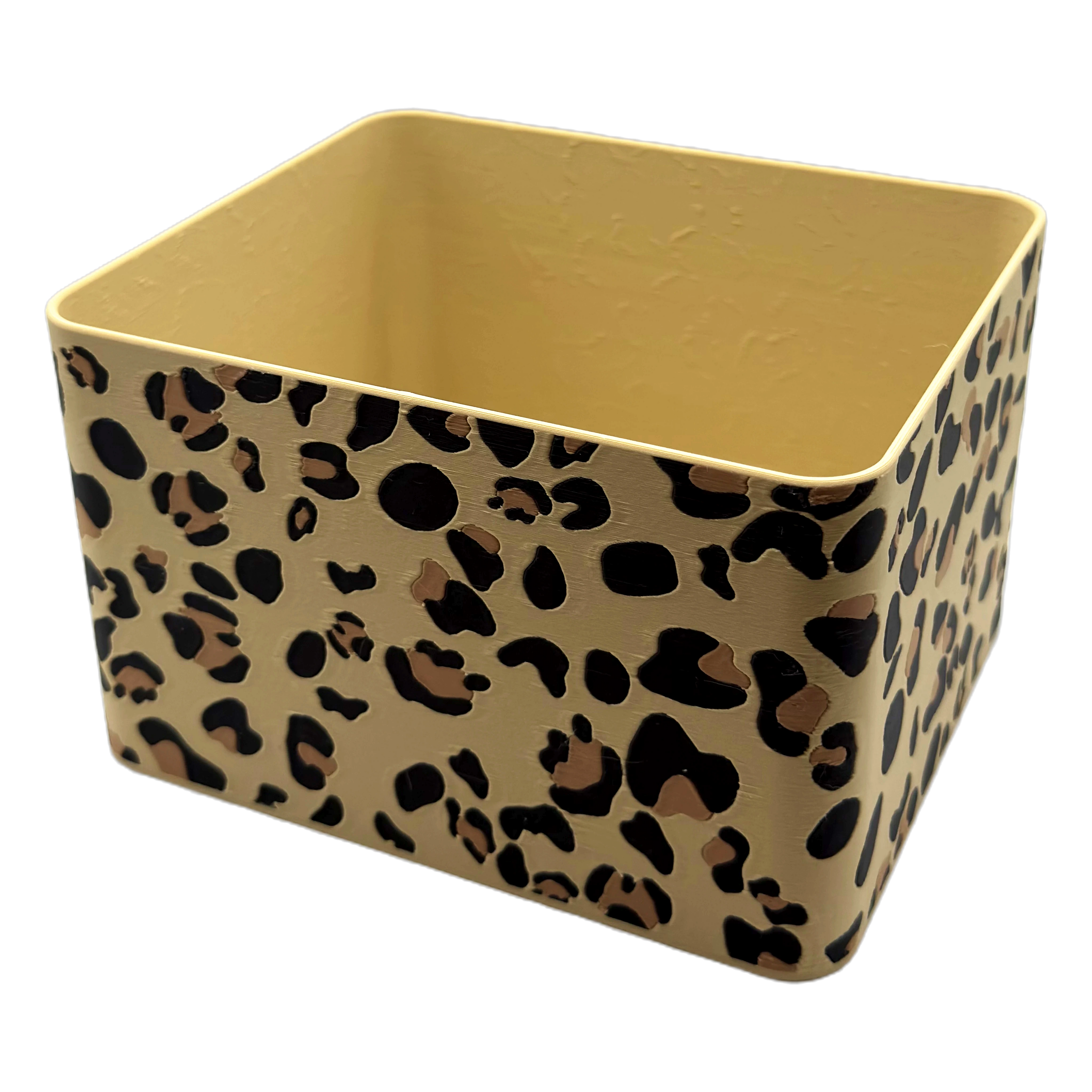 Sachet Box Leopard – 3D-printed storage box for portion sachets – product view 7