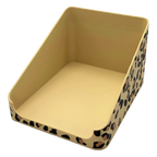 Sachet Box offen Leopard — 3D-gedruckte Aufbewahrungsbox für Portionsbeutel