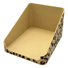 Sachet Box offen Leopard — low front, full view