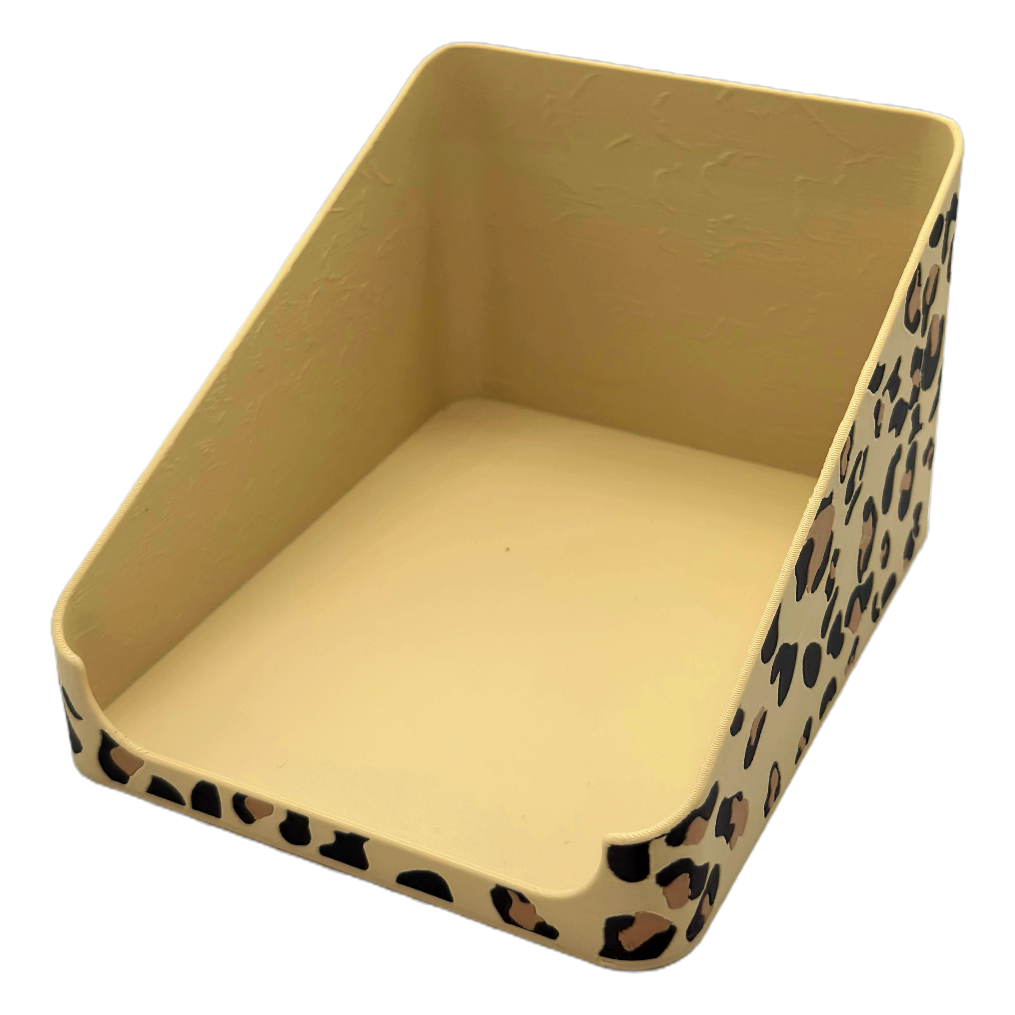 Sachet Box Leopard – 3D-printed storage box for portion sachets – product view 5