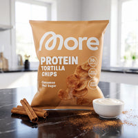 Protein Tortilla Chips Cinnamon (No) Sugar – tortilla chips ad alto contenuto proteico al forno di More Nutrition
