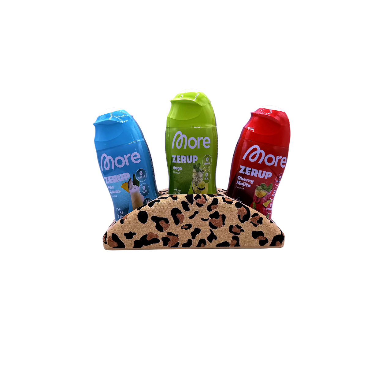 Sirup-Fächer 5er Leopard – 3D-gedruckter Ständer für Sirup-Fläschchen