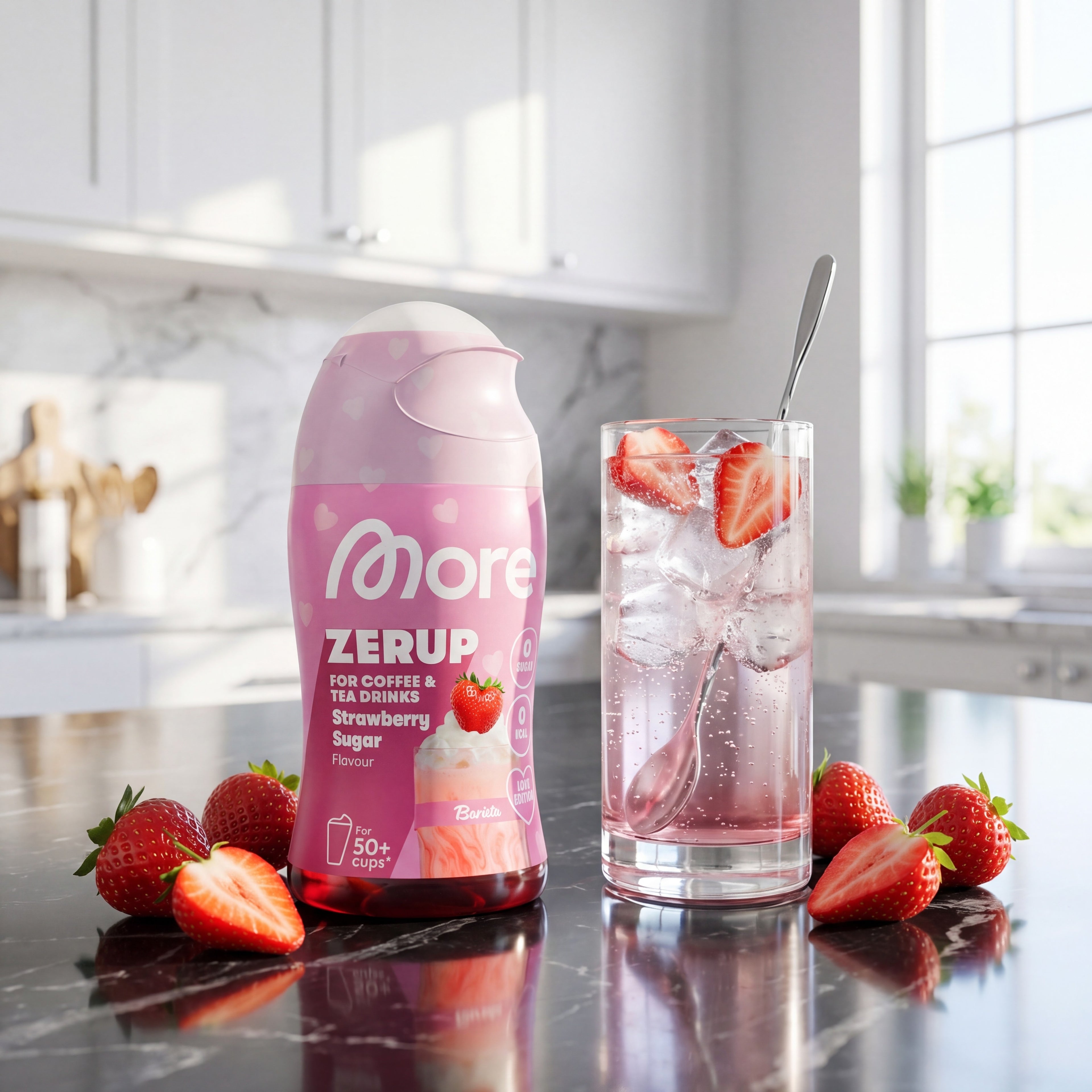 Barista Zerup Strawberry Sugar – botella de sirope