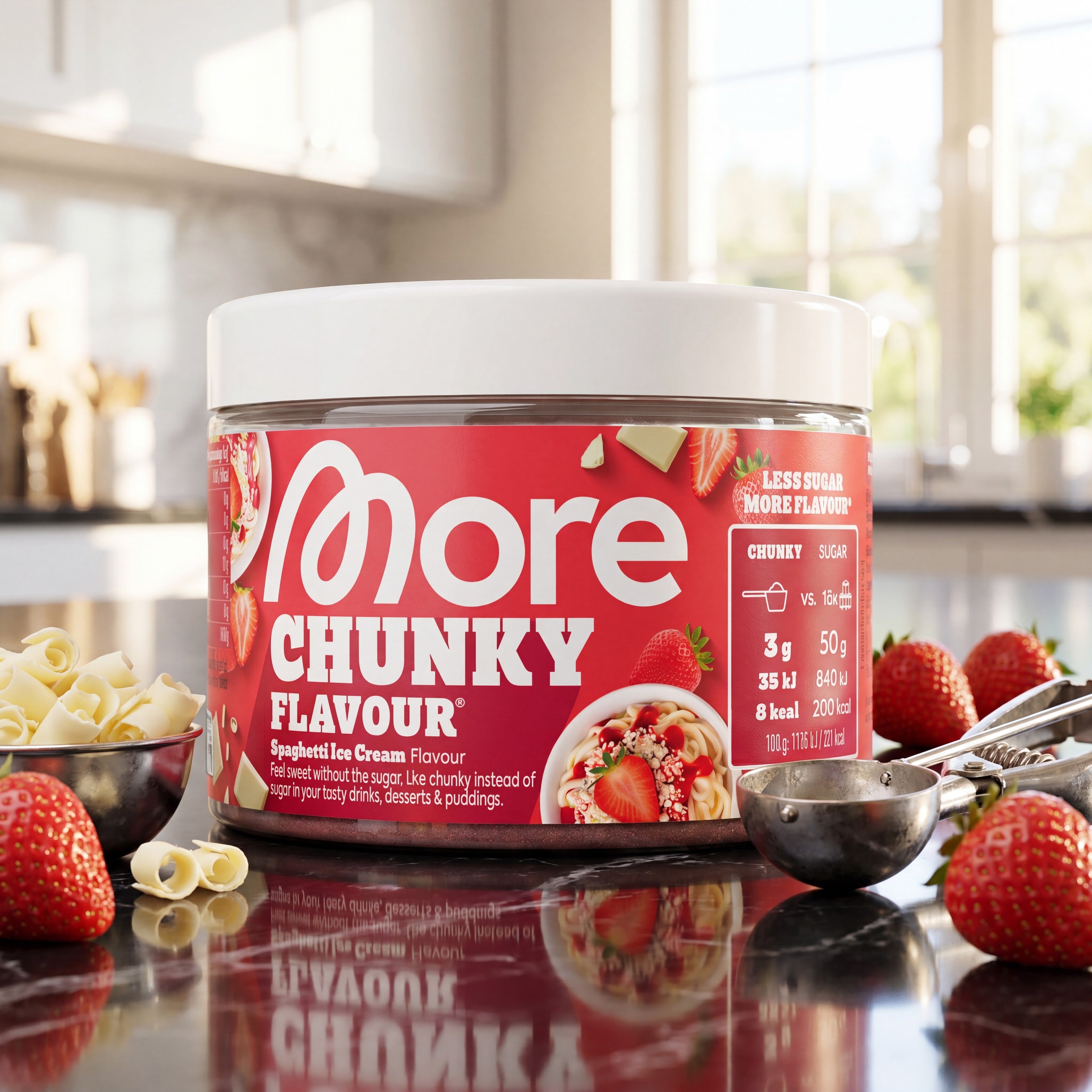 Chunky Flavour Spaghetti Ice Cream – Geschmackspulver Dose