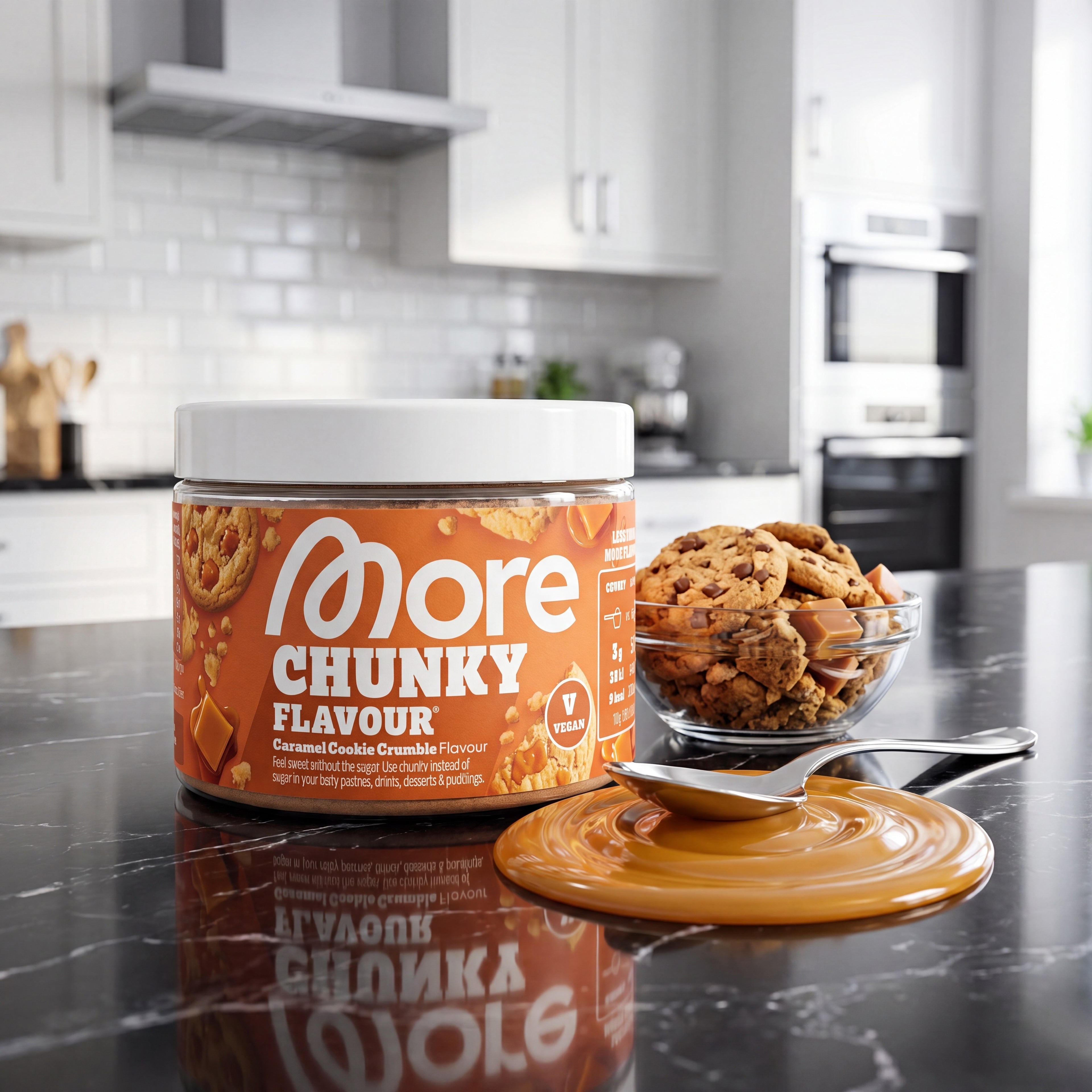 Chunky Flavour Caramel Cookie Crumble – Geschmackspulver Dose