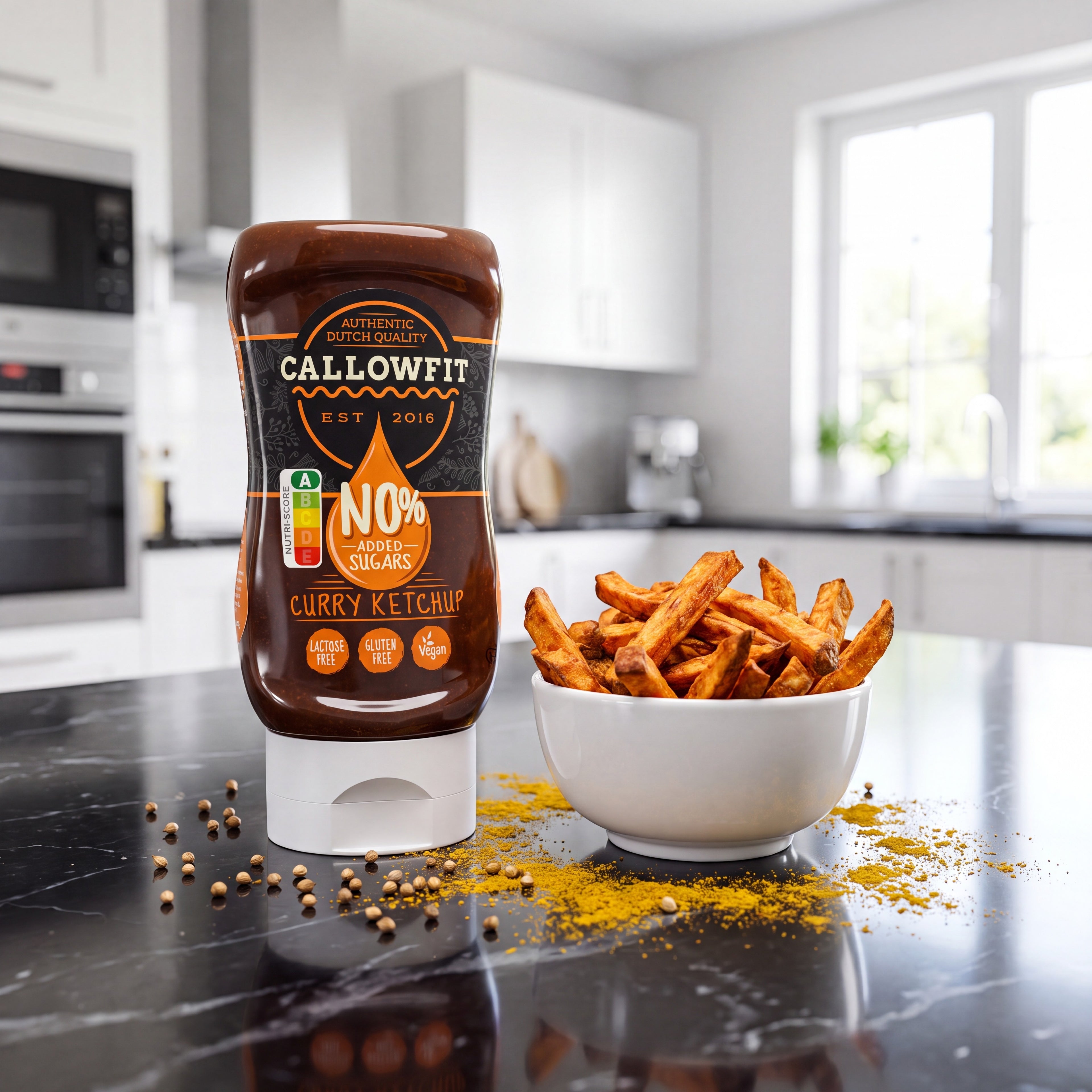 Callowfit Garlic – salsa baja en calorías sin azúcares añadidos