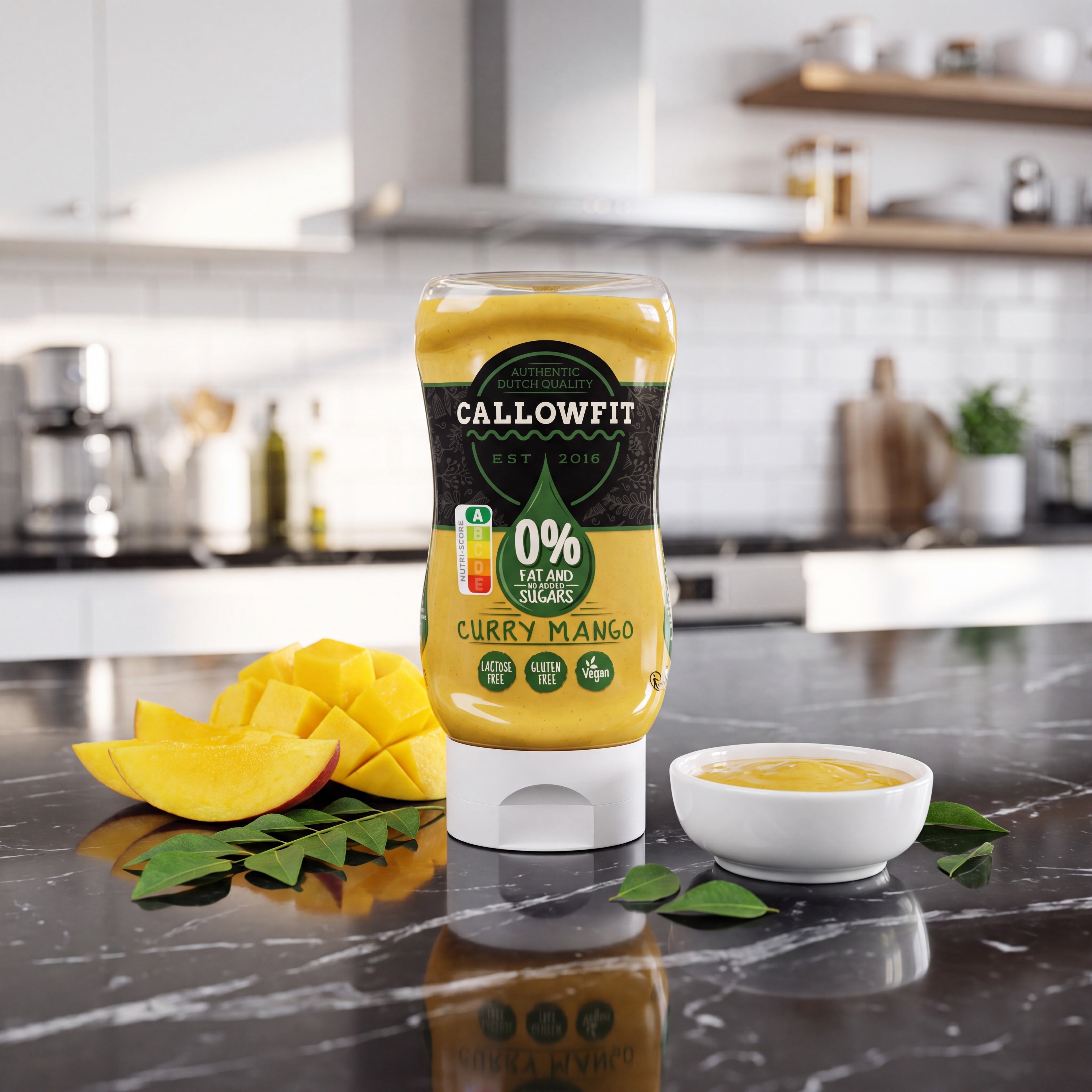 Callowfit Garlic – salsa baja en calorías sin azúcares añadidos