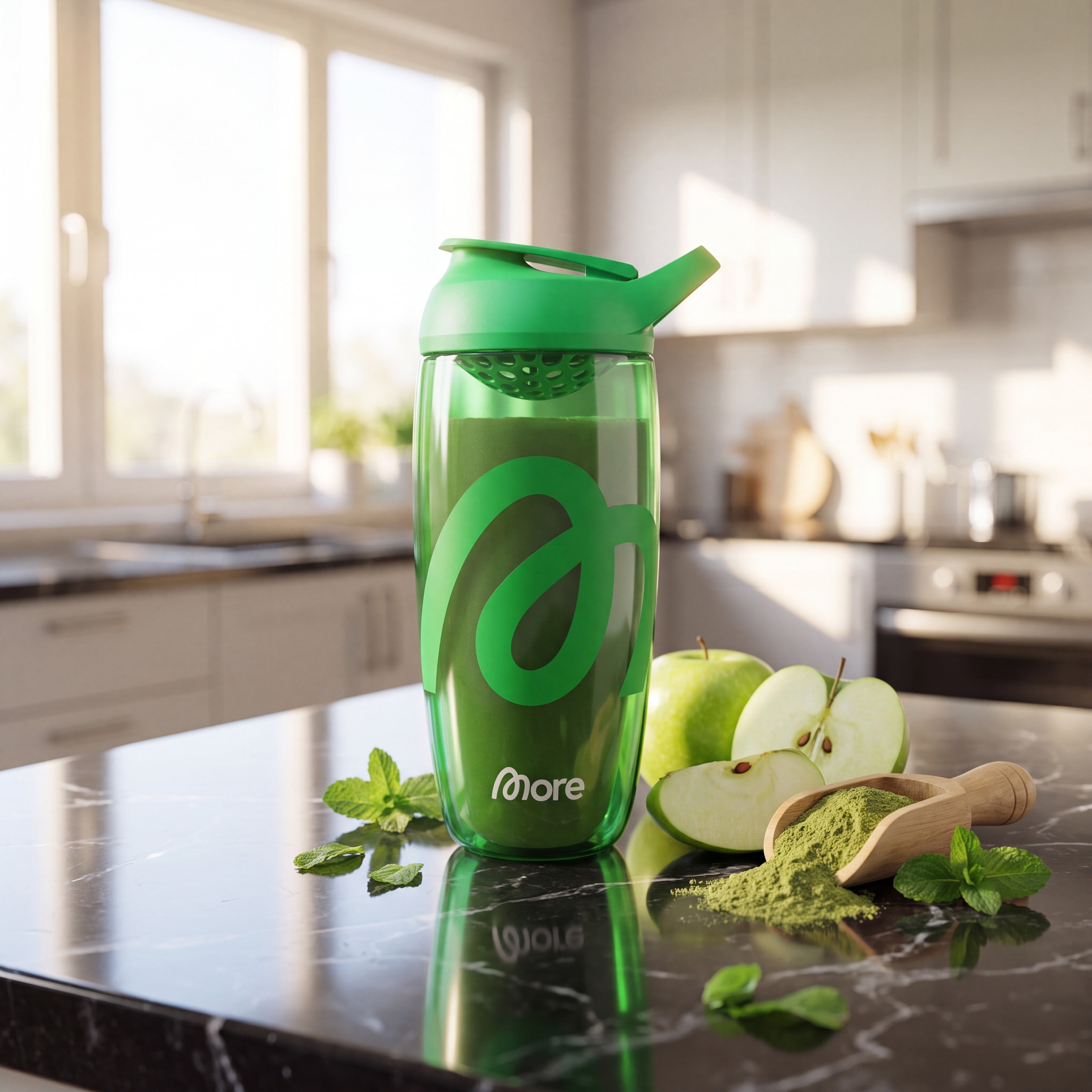 More Shaker Green – gourde fitness