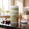 More Protein Iced Matcha Latte Cherry Mochi (Romi x Emma) [aiimg254]