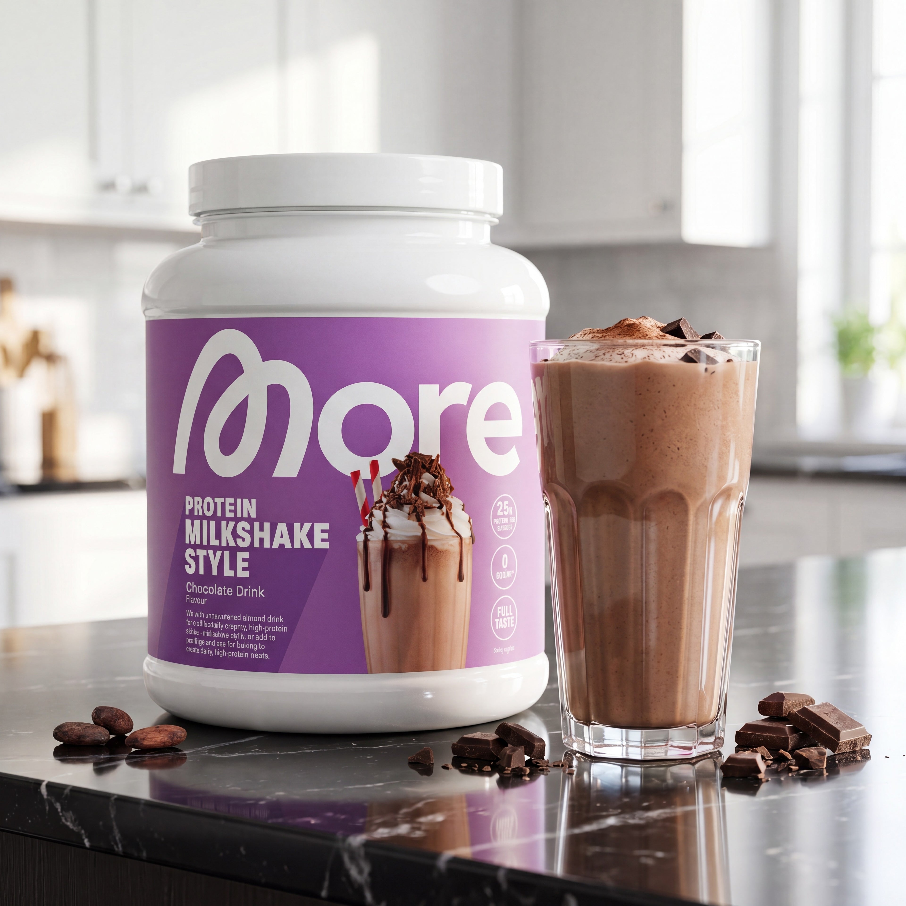 More Protein Milkshake Style Chocolate Drink [aiimg148]