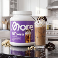 Protein Iced Coffee White Chocolate Dark Cookie Crumble [aiimg259]