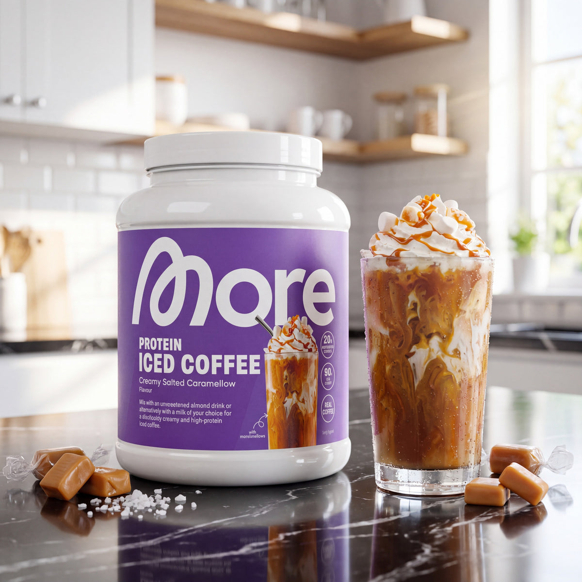 Protein Iced Coffee Creamy Salted Caramellow – Whey-Eiskaffee Dose 500 g