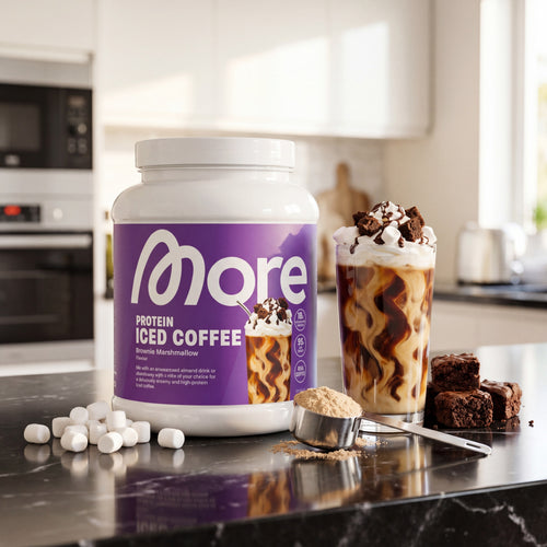 Protein Iced Coffee Brownie Marshmallow – caffè freddo high-protein 500 g