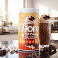 Rich & Creamy Protein Iced Coffee Dark Chocolate Marshmallow [aiimg349]