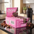 More Protein Satisbites Dark Chocolate Hazelnut Praliné – Proteinriegel