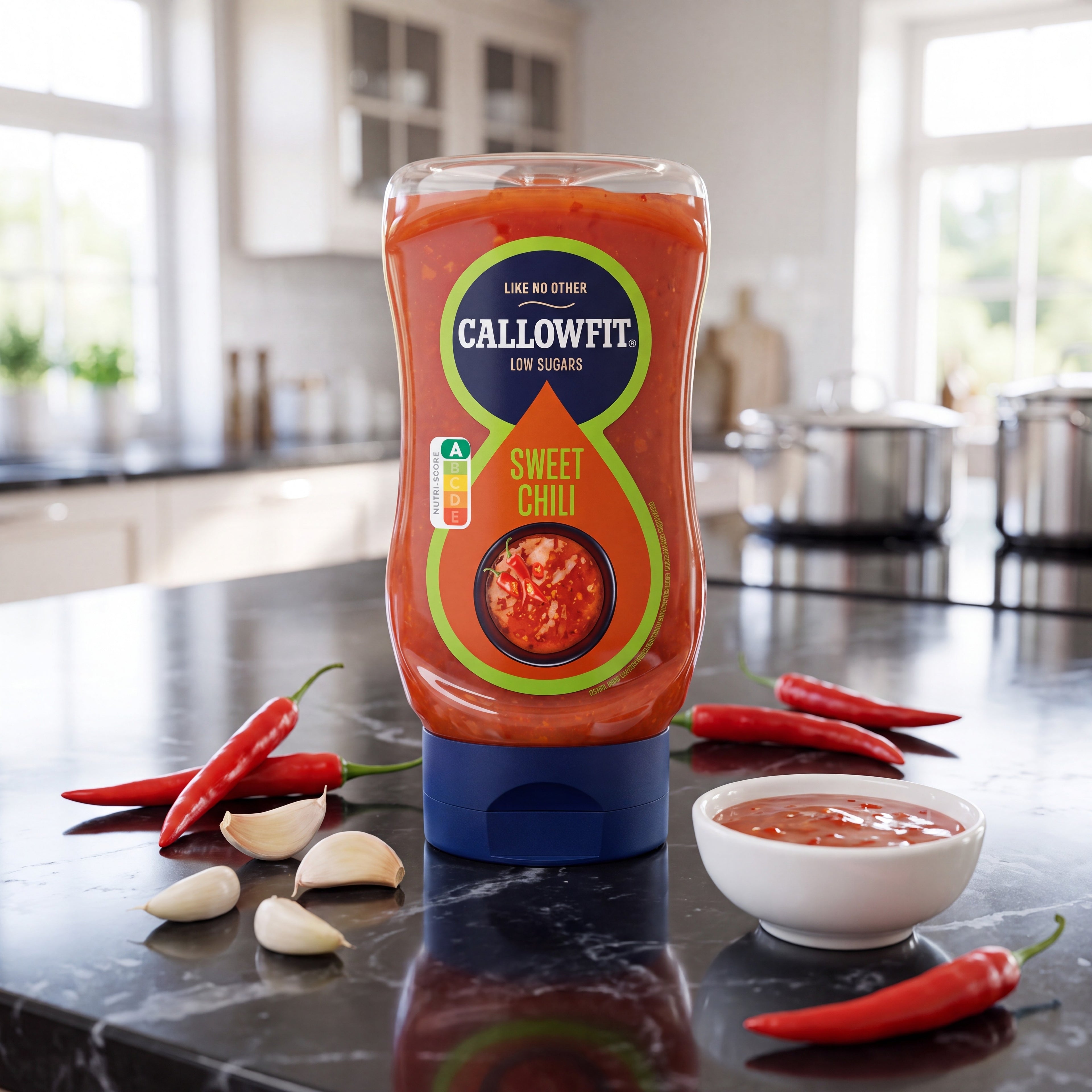 Callowfit Garlic – salsa baja en calorías sin azúcares añadidos