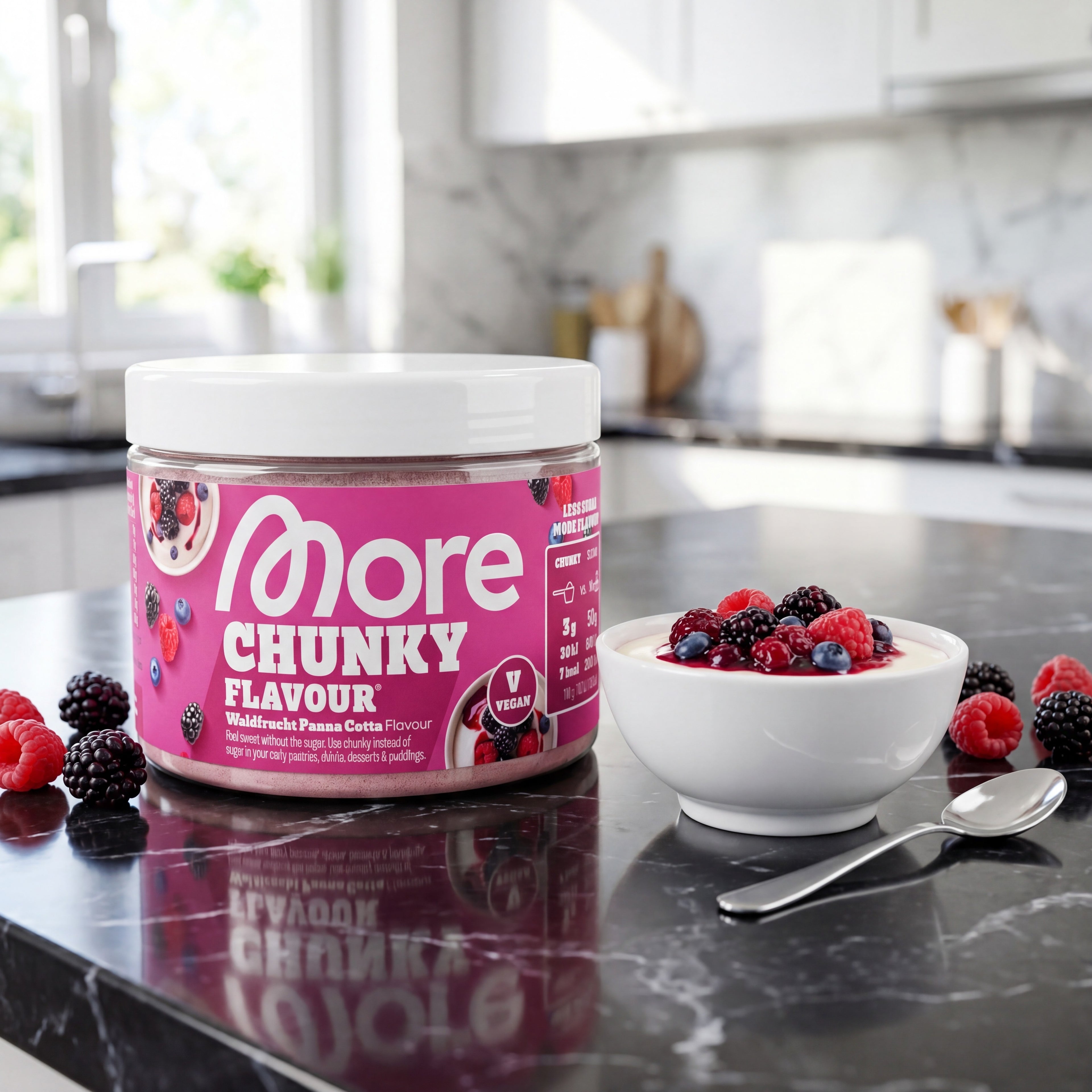Chunky Flavour Waldfrucht Panna Cotta – polvo aromatizante (lata)