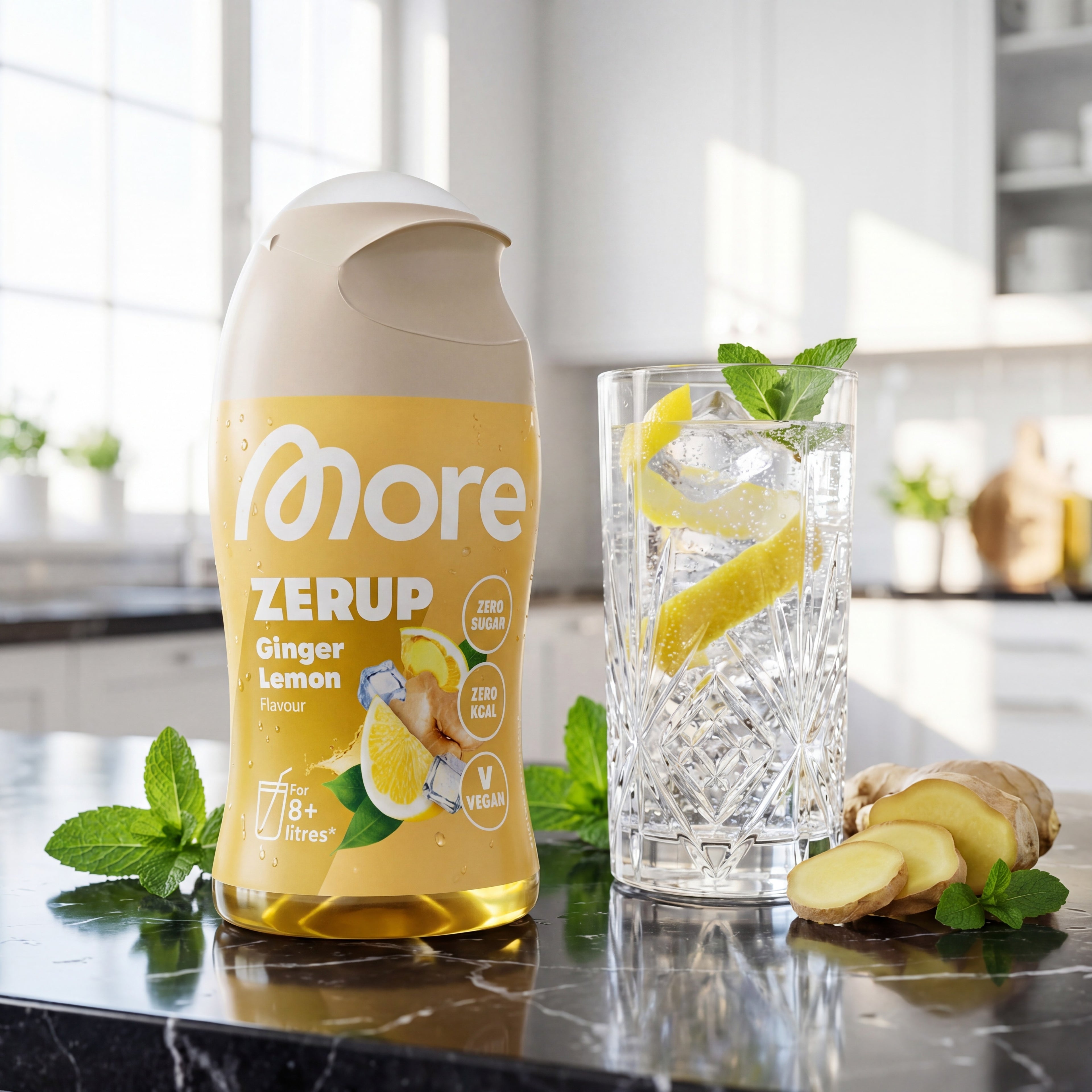 Zerup Ginger Lemon – Getränkesirup ohne Zucker